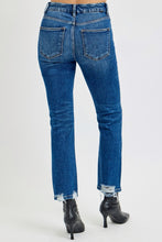 Load image into Gallery viewer, RISEN High Rise Distressed Crop Straight Jeans