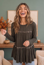 Load image into Gallery viewer, In the Details Tiered Babydoll Top