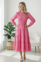 Load image into Gallery viewer, On a Sugar Rush Smocked Midi Dress