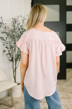 Load image into Gallery viewer, A Different Side Of Me Gingham Blouse in Dusty Rose