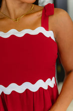 Load image into Gallery viewer, Acting Brand New Contrast Trim Crinkle Woven Dress