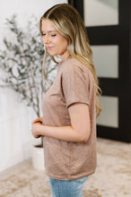 Load image into Gallery viewer, Almost There V-Neck Henley Top In Taupe