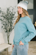 Load image into Gallery viewer, Always True Drop Shoulder Pullover in Dusty Teal
