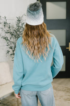 Load image into Gallery viewer, Always True Drop Shoulder Pullover in Dusty Teal