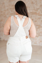 Load image into Gallery viewer, JUDY BLUE Anna High Rise Garment Dyed Cutoff Shortalls in Ecru