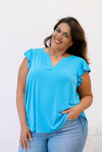 Load image into Gallery viewer, Aqua Breeze Lizzy Top