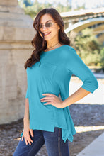 Load image into Gallery viewer, A Bit More Than Basic Round Neck Pocketed T-Shirt (multiple color options)