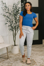 Load image into Gallery viewer, Basically A Part of Me Scoop Necked Tee in Classic Blue