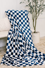 Load image into Gallery viewer, Berry Cozy Checkered Blanket