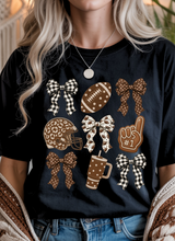 Load image into Gallery viewer, Football Coquette Graphic Tee & Sweatshirt (multiple color options)