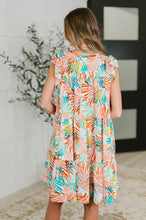 Load image into Gallery viewer, Bless Your Love Tiered Dress in Ivory, Orange and Mint
