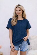 Load image into Gallery viewer, Blue Hour Woven Top