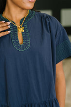 Load image into Gallery viewer, Boot Scootin' Boogie Tiered Dress in Navy