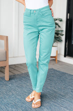 Load image into Gallery viewer, JUDY BLUE Bridgette High Rise Garment Dyed Slim Jeans in Aquamarine