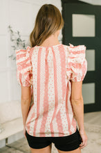 Load image into Gallery viewer, Busy Woman Split Neck Puff Sleeve Blouse