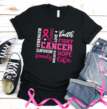 Load image into Gallery viewer, Cancer Awareness Graphic T-Shirt