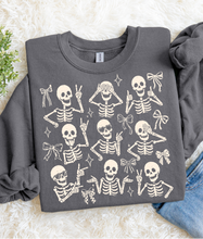 Load image into Gallery viewer, Skeleton Coquette Graphic Tee & Sweatshirt (multiple color options)