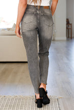 Load image into Gallery viewer, JUDY BLUE Charlotte High Rise Stone Wash Slim Jeans in Gray
