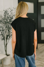 Load image into Gallery viewer, Classic Timeless V-Neck Tee in Black
