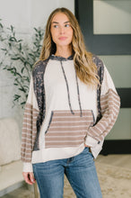 Load image into Gallery viewer, Creatively Cozy Color Block Hooded Pullover
