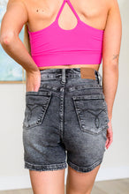 Load image into Gallery viewer, JUDY BLUE Greyson High Rise Button Fly Cuffed Shorts in Grey