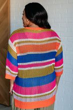 Load image into Gallery viewer, Deep Thoughts Striped Loose Knit Top