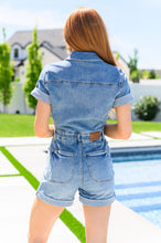 Load image into Gallery viewer, JUDY BLUE Delia High Rise Short Sleeve Romper