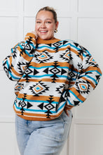 Load image into Gallery viewer, Desert Vibes Geometric Striped Sweater