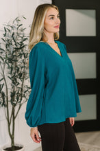 Load image into Gallery viewer, Desk to Dinner V-Neck Balloon Sleeve Blouse