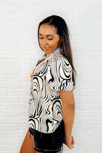 Load image into Gallery viewer, Don't Want to Wait Zebra Print Top