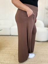 Load image into Gallery viewer, Keep It Simple Smocked Wide Waistband Wide Leg Pants (multiple color options)