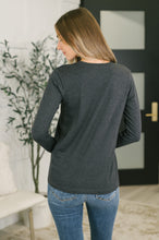 Load image into Gallery viewer, Down to the Basics Long Sleeve Top in Charcoal