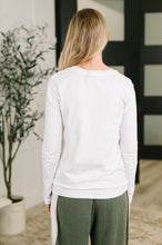 Load image into Gallery viewer, Down to the Basics Long Sleeve Top in White
