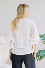 Load image into Gallery viewer, Duchess Tie Sleeve Top