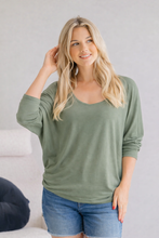 Load image into Gallery viewer, Dusty Olive Long Sleeve Dolman
