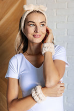 Load image into Gallery viewer, Effortless Days Stretchy Headband & Wristband Set in Cream