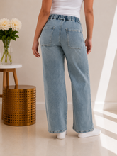 Load image into Gallery viewer, JUDY BLUE Easy Days High Waist Palazzo Featherweight Jeans