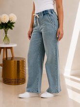 Load image into Gallery viewer, JUDY BLUE Easy Days High Waist Palazzo Featherweight Jeans