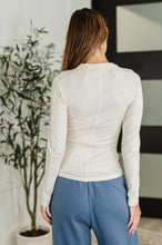 Load image into Gallery viewer, Effortless Edge Knit Henley Top in Natural