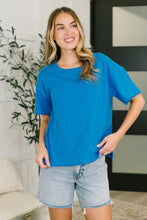 Load image into Gallery viewer, Effortless Edit Boxy Tee in Deep Sky