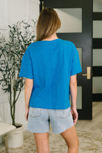 Load image into Gallery viewer, Effortless Edit Boxy Tee in Deep Sky