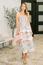 Load image into Gallery viewer, Elegant Edge Tiered Maxi Dress in Sage