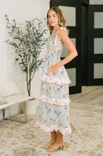 Load image into Gallery viewer, Elegant Edge Tiered Maxi Dress in Sage