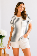 Load image into Gallery viewer, Everyday Ease Striped Tee
