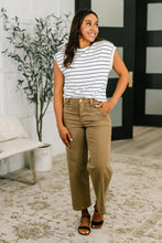 Load image into Gallery viewer, Everything In Between Striped Cap Sleeve Tee