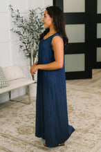 Load image into Gallery viewer, Everything She Wants Sleeveless Maxi Dress in Navy
