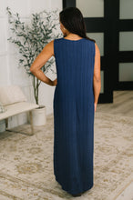 Load image into Gallery viewer, Everything She Wants Sleeveless Maxi Dress in Navy