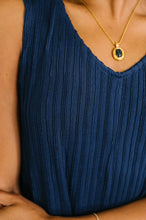 Load image into Gallery viewer, Everything She Wants Sleeveless Maxi Dress in Navy
