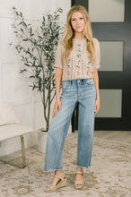 Load image into Gallery viewer, Feel so Fine Embroidered Knit Top