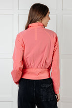 Load image into Gallery viewer, Fit Happens Nylon Tennis Jacket in Coral Rose
